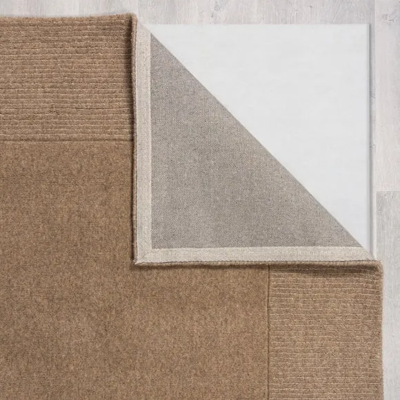 Border Rug Hand Tufted - Dark Natural, Wool