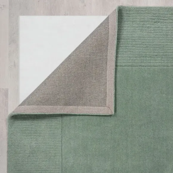 Border Rug Hand Tufted - Lilypad, Wool