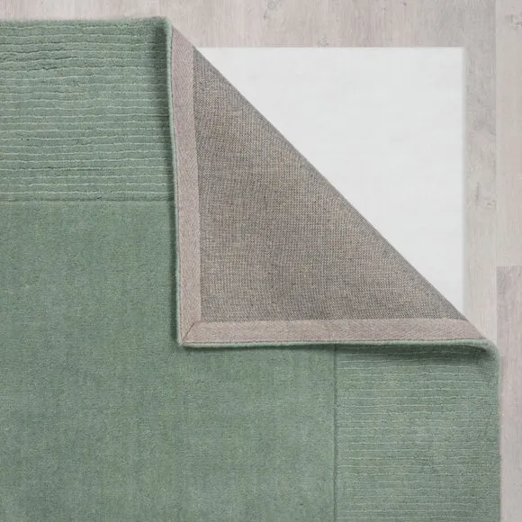 Border Rug Hand Tufted - Lilypad, Wool
