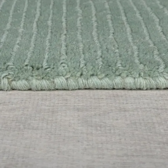Border Rug Hand Tufted - Lilypad, Wool