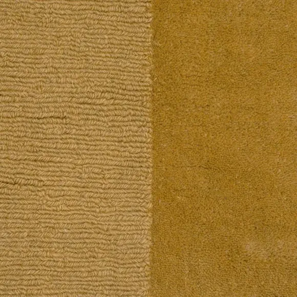 Border Rug Hand Tufted - Ochre, Wool