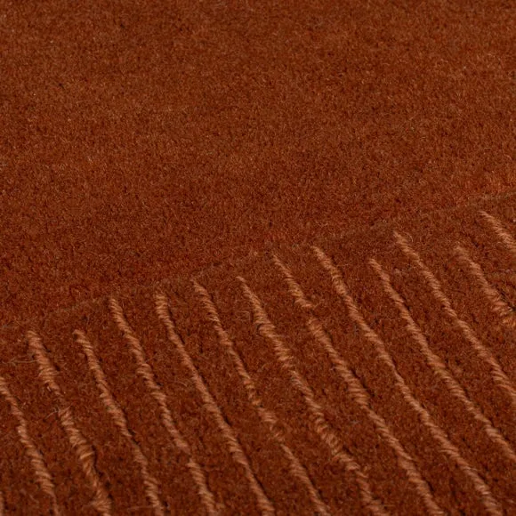 Border Rug Hand Tufted - Redwood, Wool
