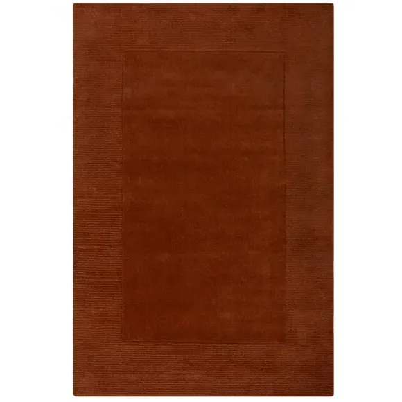 Border Rug Hand Tufted - Redwood, Wool