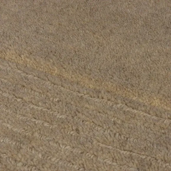 Border Runner Rug - Dark Natural, Wool