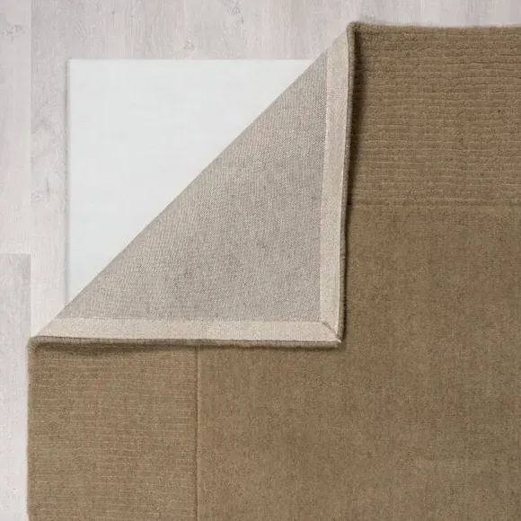 Border Runner Rug - Dark Natural, Wool