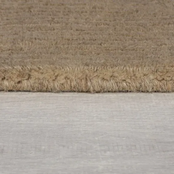 Border Runner Rug - Dark Natural, Wool