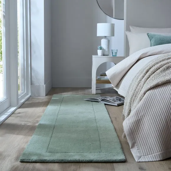 Border Runner Rug - Lilypad, Wool