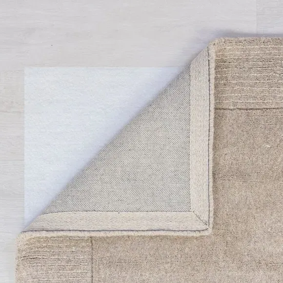 Border Runner Rug - Natural, Wool