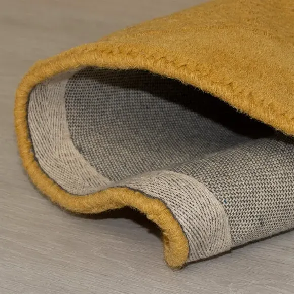 Border Runner Rug - Ochre, Wool