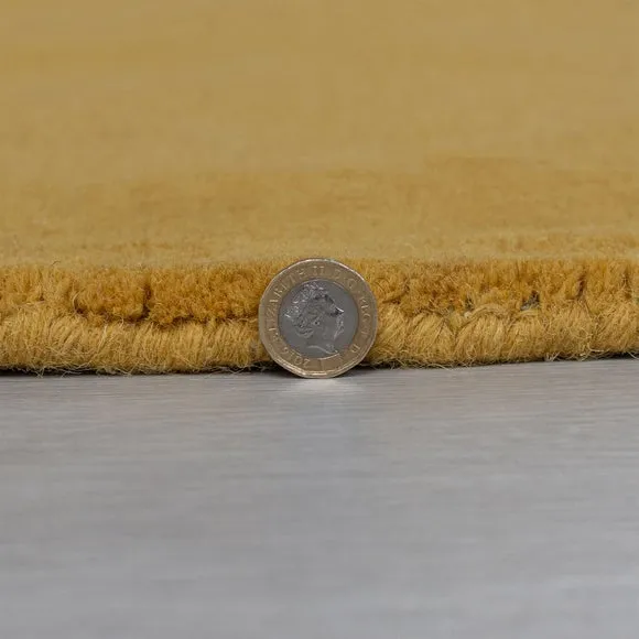 Border Runner Rug - Ochre, Wool