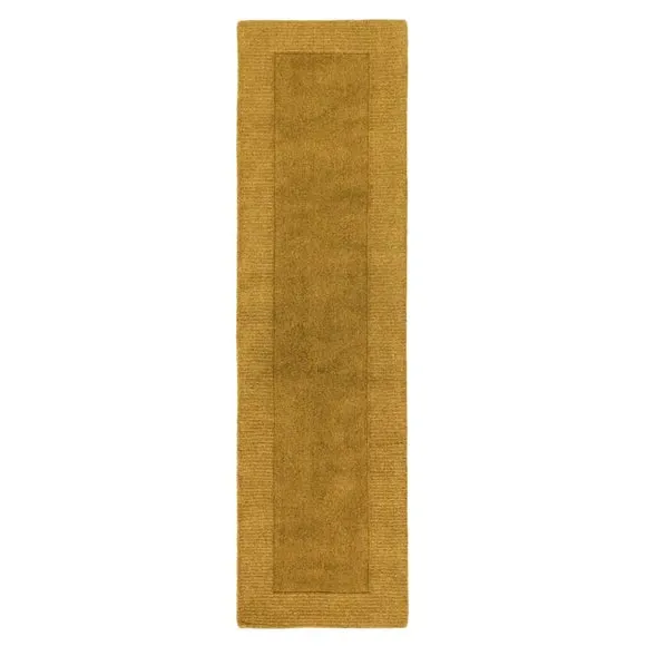 Border Runner Rug - Ochre, Wool