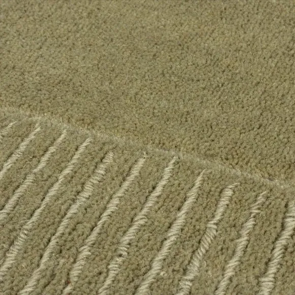 Border Runner Rug - Pistachio, Wool