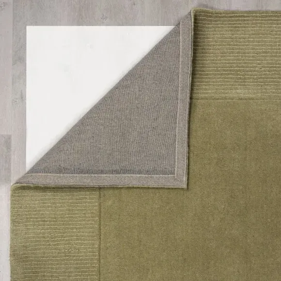 Border Runner Rug - Pistachio, Wool