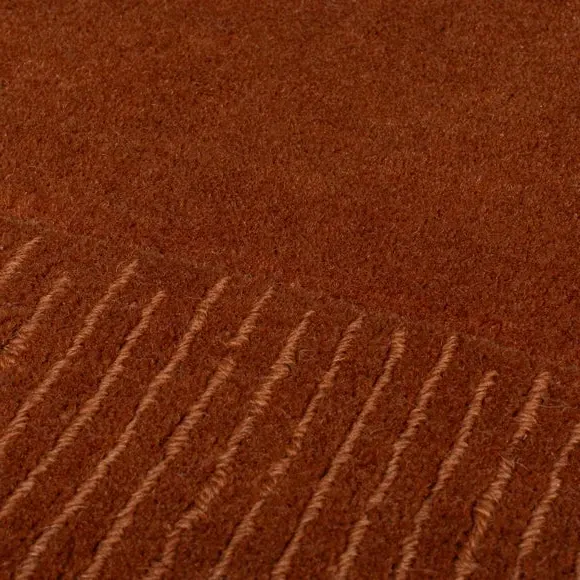 Border Runner Rug - Redwood, Wool