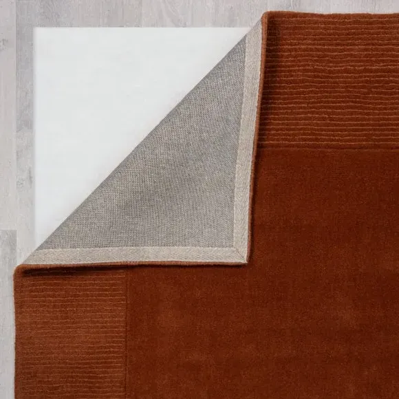 Border Runner Rug - Redwood, Wool
