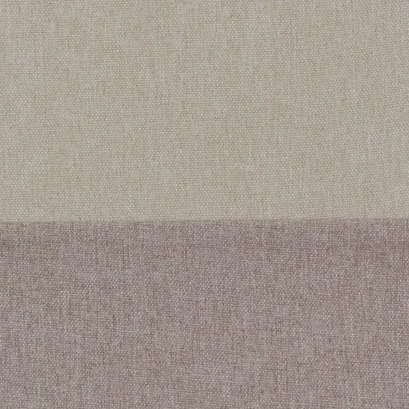 Bordered Blackout Roman Blind - Natural, Fabric