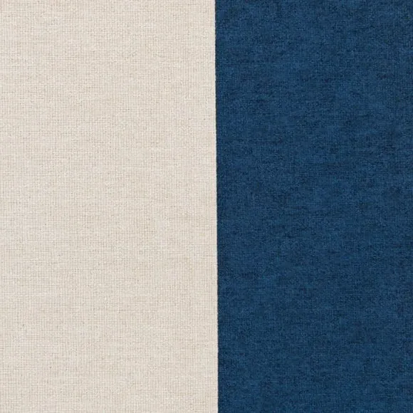 Bordered Blackout Roman Blind - Navy, Fabric