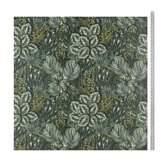 Botanical Oil Cloth by the Metre - Green, PVC