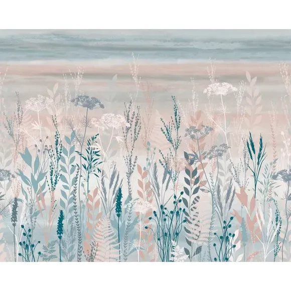 Botanical Wall Mural - Blush, Non-Woven