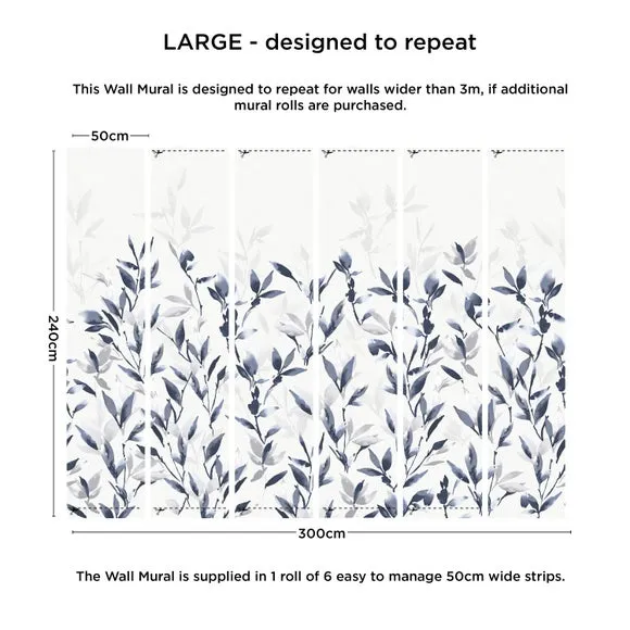 Botanical Wall Mural - Green