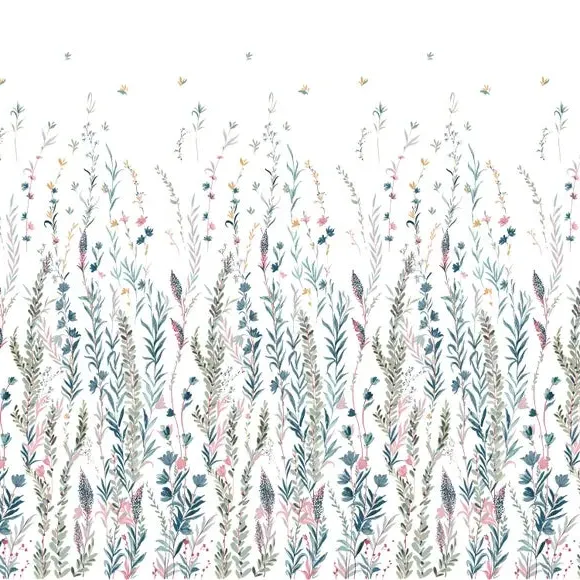 Botanical Wall Mural - Natural, Smooth Finish