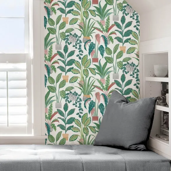 Botanical Wallpaper Peel & Stick - Green