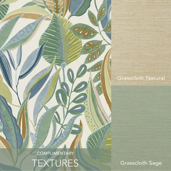 Botanical Wallpaper with Highlights - Lilypad
