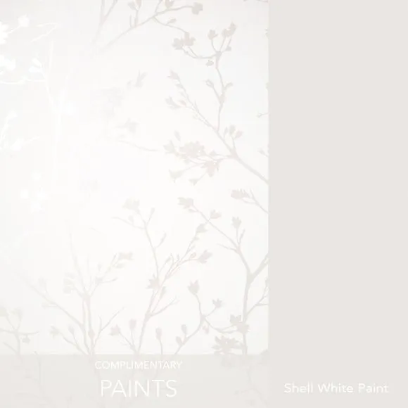 Botanical Wallpaper with Metallic Highlights - Natural