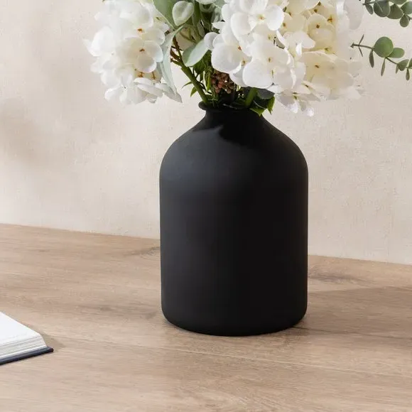 Bottle Vase - Black, Metal image