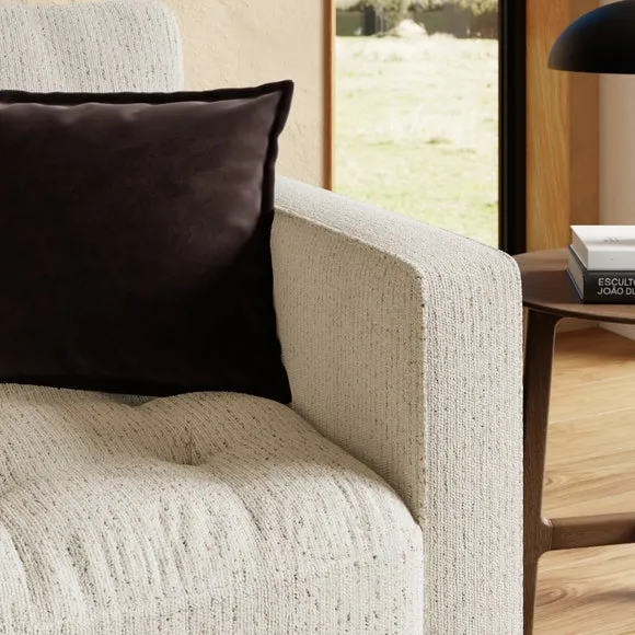 Boucle Armchair - Ivory, Fabric