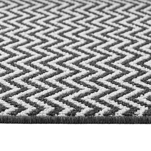 Boucle Herringbone Runner - Monochrome