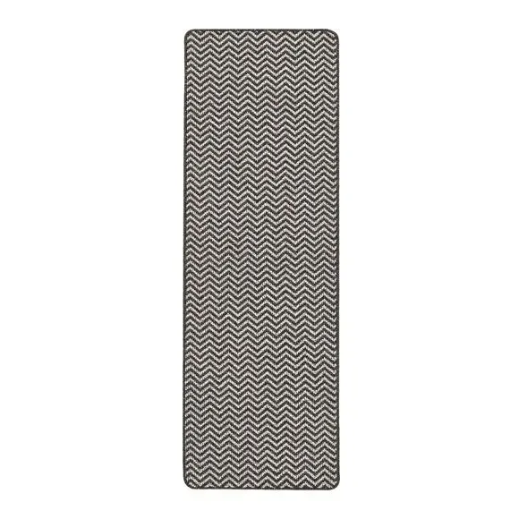 Boucle Herringbone Runner - Monochrome