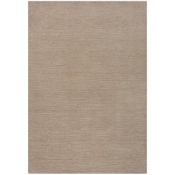 Boucle Rug with Textured Pile - Natural, Wool