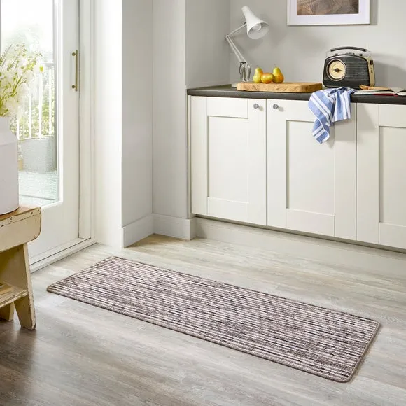 Boucle Runner with Anti-Slip - Natural