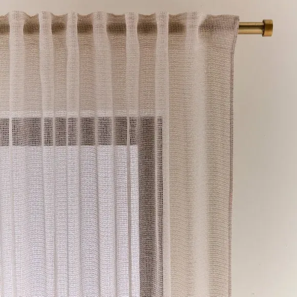 Boucle Voile Panel with Multiway Header - Caramel image