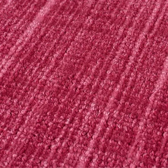 Boucle Washable Rug - Burgundy