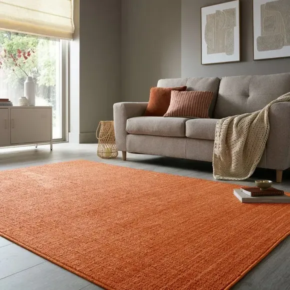 Boucle Washable Rug - Ginger