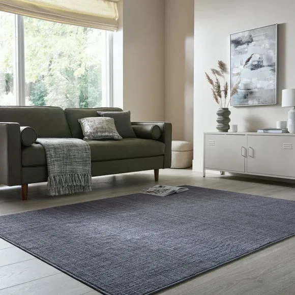 Boucle Washable Rug - Grey