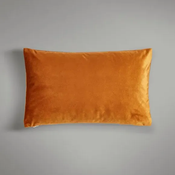 Boudoir Cushion Embroidered Crane - Gold, Velour