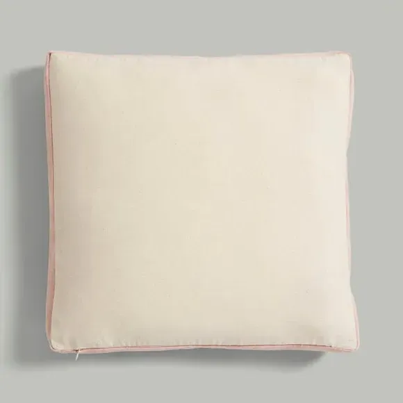 Box Edge Cushion with Zip - Olive, Cotton Velvet