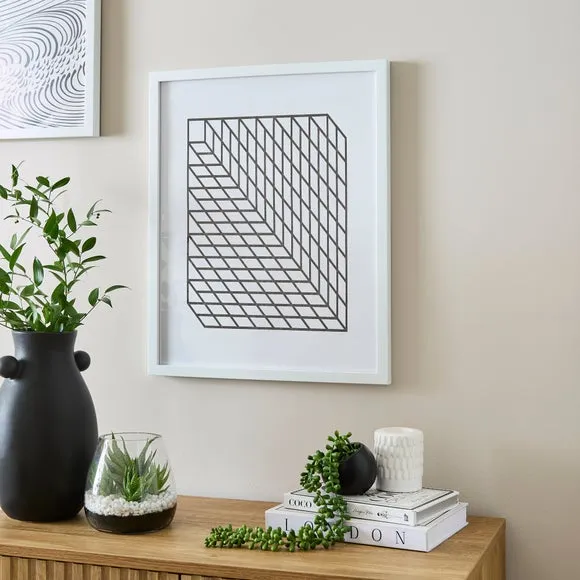Box Photo Frame - White