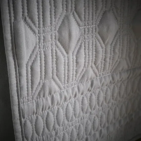 Box Pleat Bed Valance - Grey, Polyester