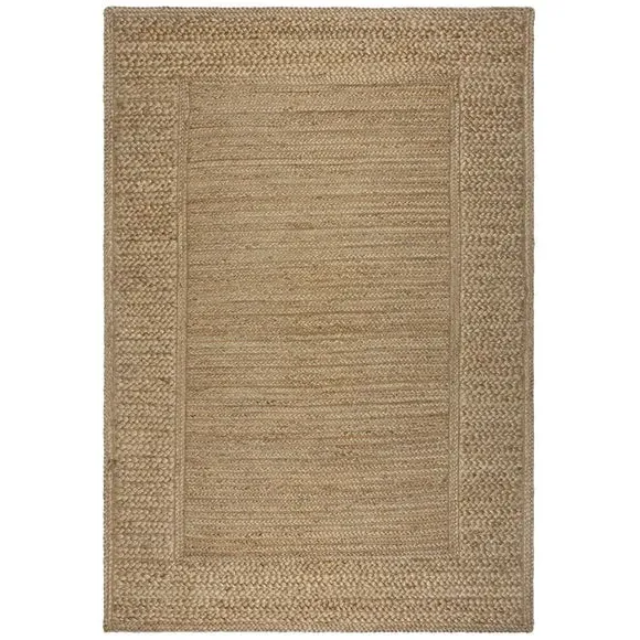 Braided Border Rug - Natural, Jute