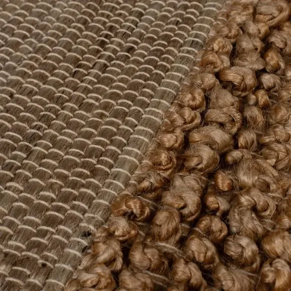 Braided Patchwork Rug - Natural, Jute
