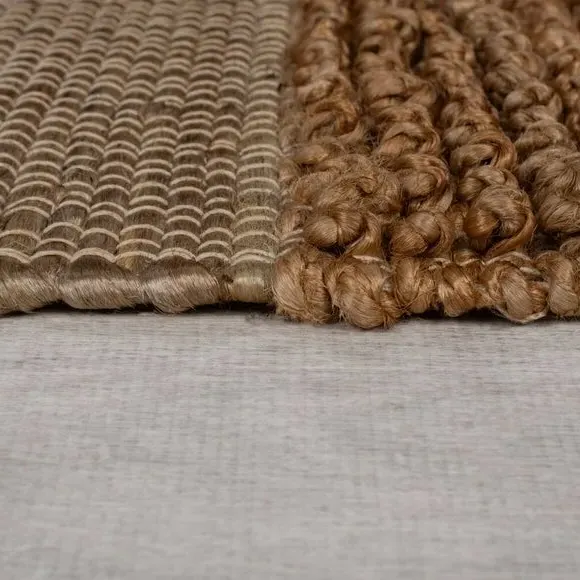 Braided Patchwork Rug - Natural, Jute
