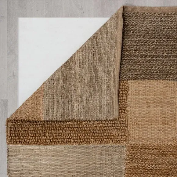 Braided Patchwork Runner - Natural, Jute