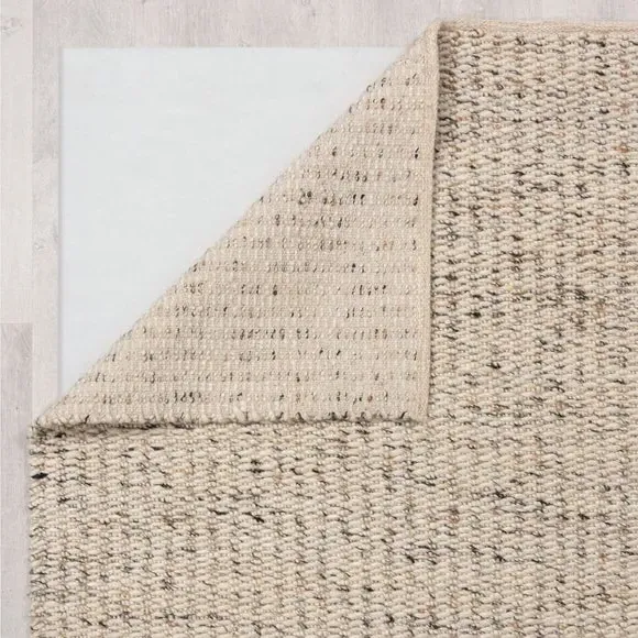 Braided Rug with Flatweave - Multicoloured, Wool