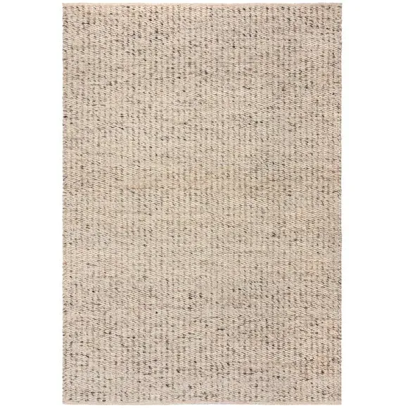 Braided Rug with Flatweave - Multicoloured, Wool