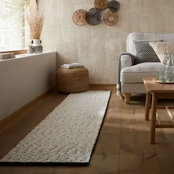 Braided Runner Rug - Monochrome, Wool Cotton image