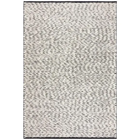 Braided Textured Rug - Monochrome, Wool